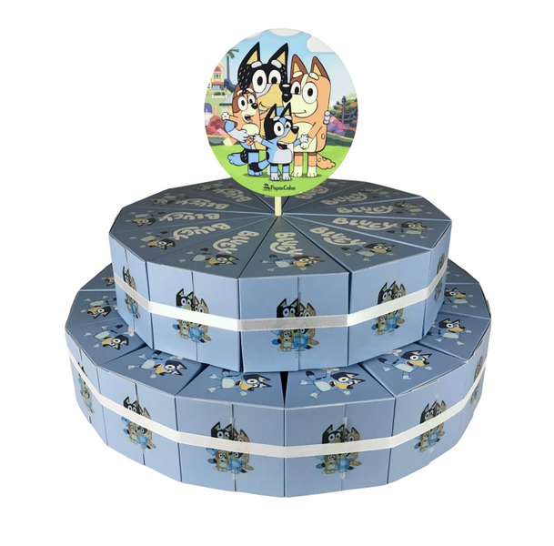 BLUEY SKY PREMIUM CAKE Картонена торта Синьо НЕБЕ (премиум) photo